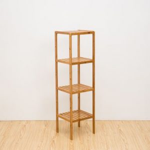 4-tier Bamboo Bathroom Shelf