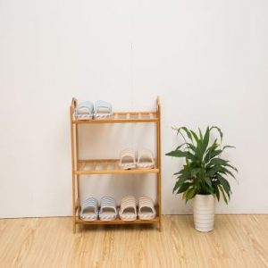 Bamboo Shoe Rack Organizer